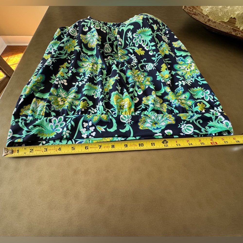 Land’s End Tankini Top, Size 12, Navy with floral print - Picture 10 of 11